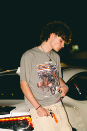 T-Shirt “LIVE FAST” Furious Grey