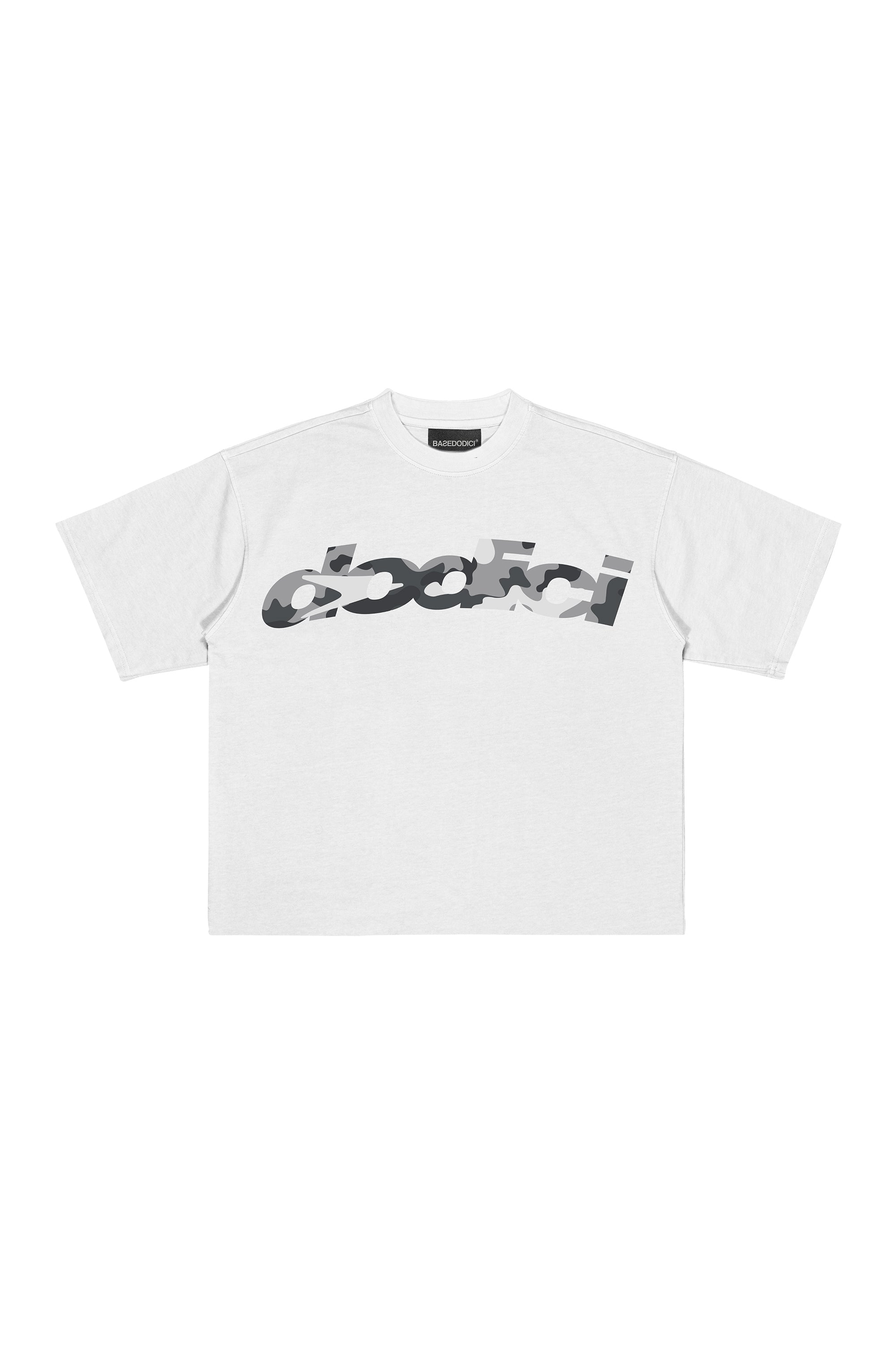 T-Shirt “CAMO4PLAYERS” Front DODICI White/CamoGrey