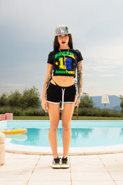 Baby Tee "DIVA" Brazil Black
