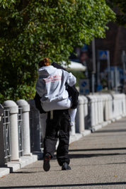 Hoodie "KILLED ROMANCE" AshGrey/Red