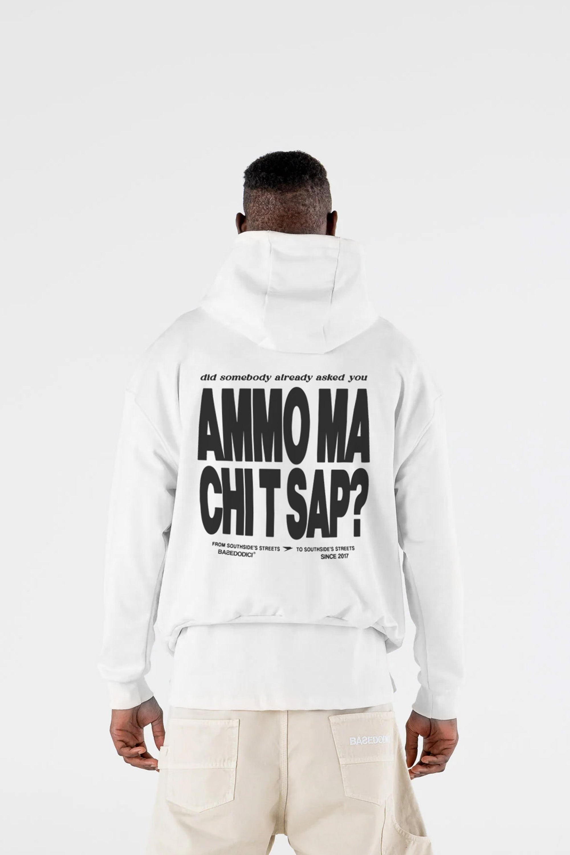 Hoodie "AMMO" CHI'T'SAP White