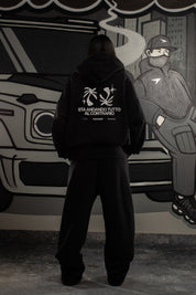 Hoodie "SAMURAIJAYxBASEDODICI" TuttoSbagliato Black/Glitter