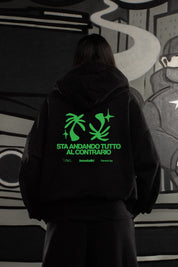 Hoodie "SAMURAIJAYxBASEDODICI" TuttoSbagliato Black/Green