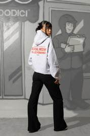 Hoodie "KILLED ROMANCE" AshGrey/Red