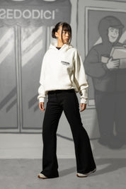 Hoodie "KILLED ROMANCE" White/Black