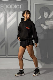 Hoodie "KILLED ROMANCE" Black/Red