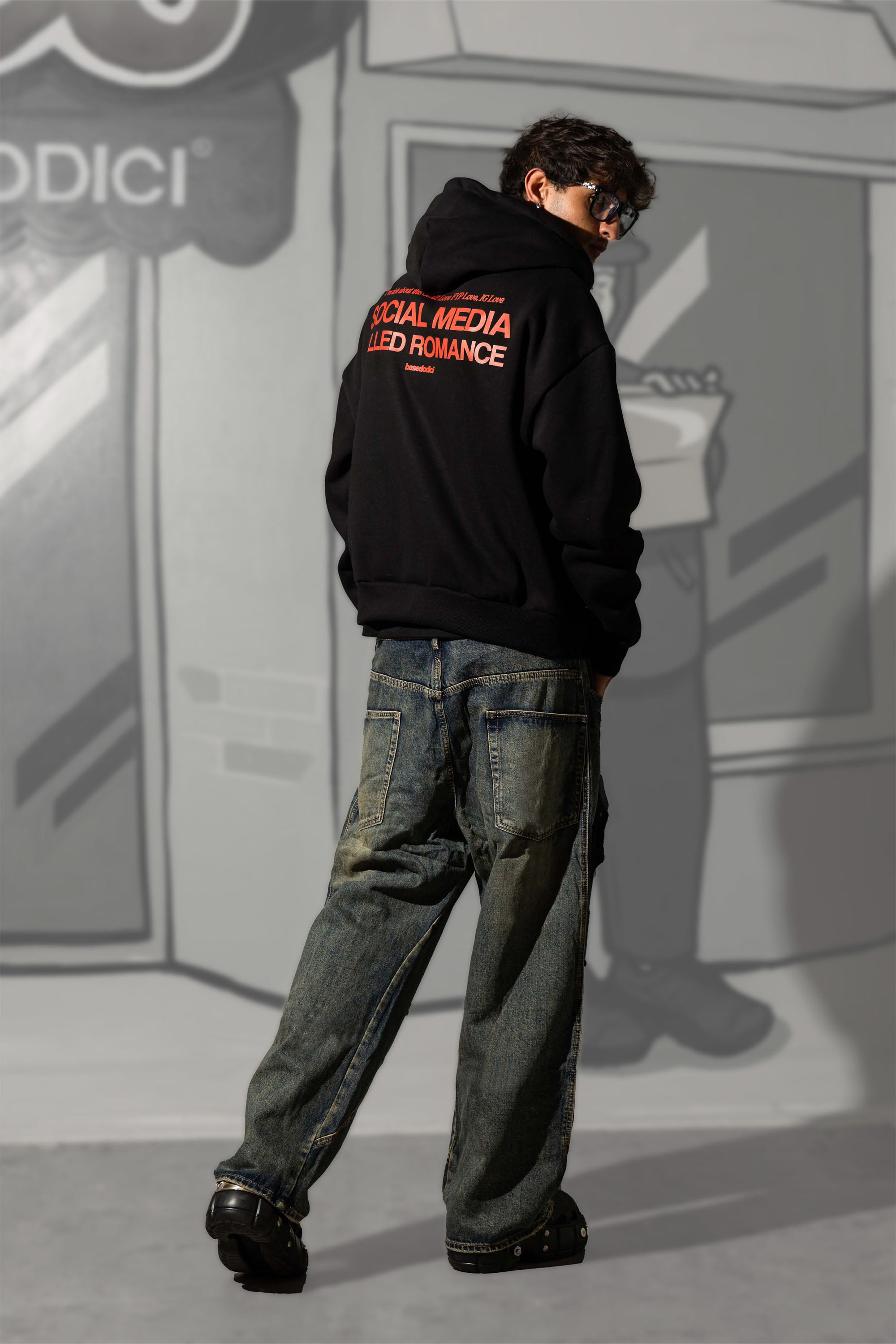 Full Zip "KILLED ROMANCE" Black/Red