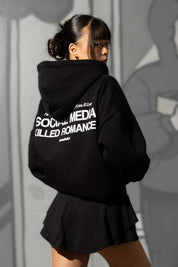 Full Zip "KILLED ROMANCE" Black/White