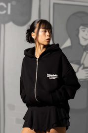 “KILLED ROMANCE” Zip Hoodie & Cargo look