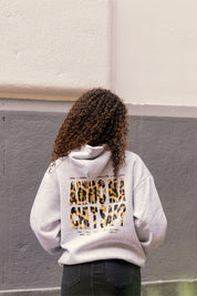 Hoodie “AMMO” CHI'T'SAP AshGrey/Animalier Yellow