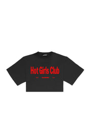 Baby Tee “BASEDODICIxHYPE” Hot Girls Black