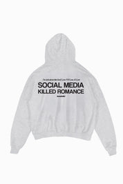 Hoodie "KILLED ROMANCE" AshGrey/Black
