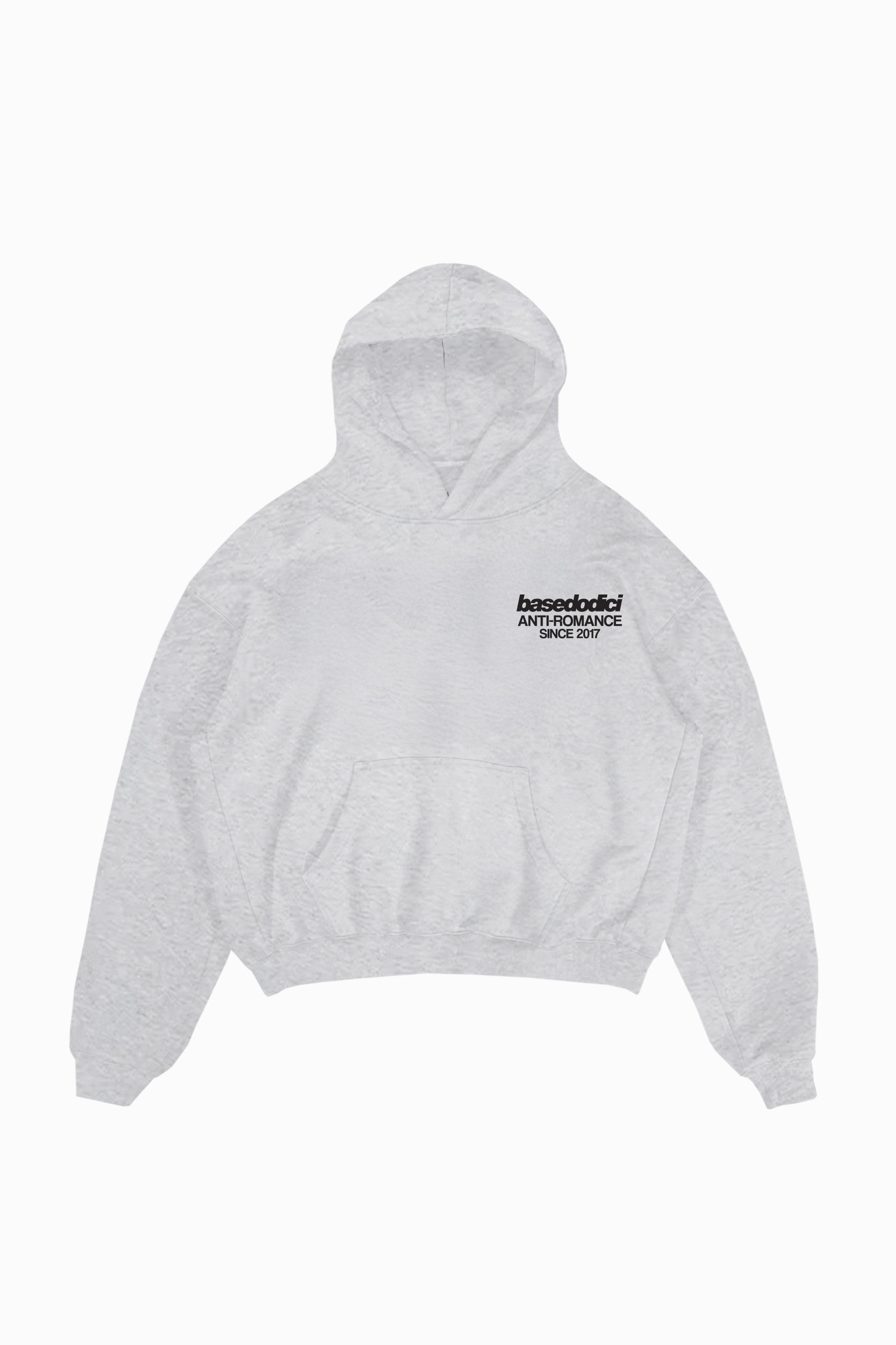 Hoodie "KILLED ROMANCE" AshGrey/Black