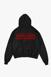 Hoodie "KILLED ROMANCE" Black/Red
