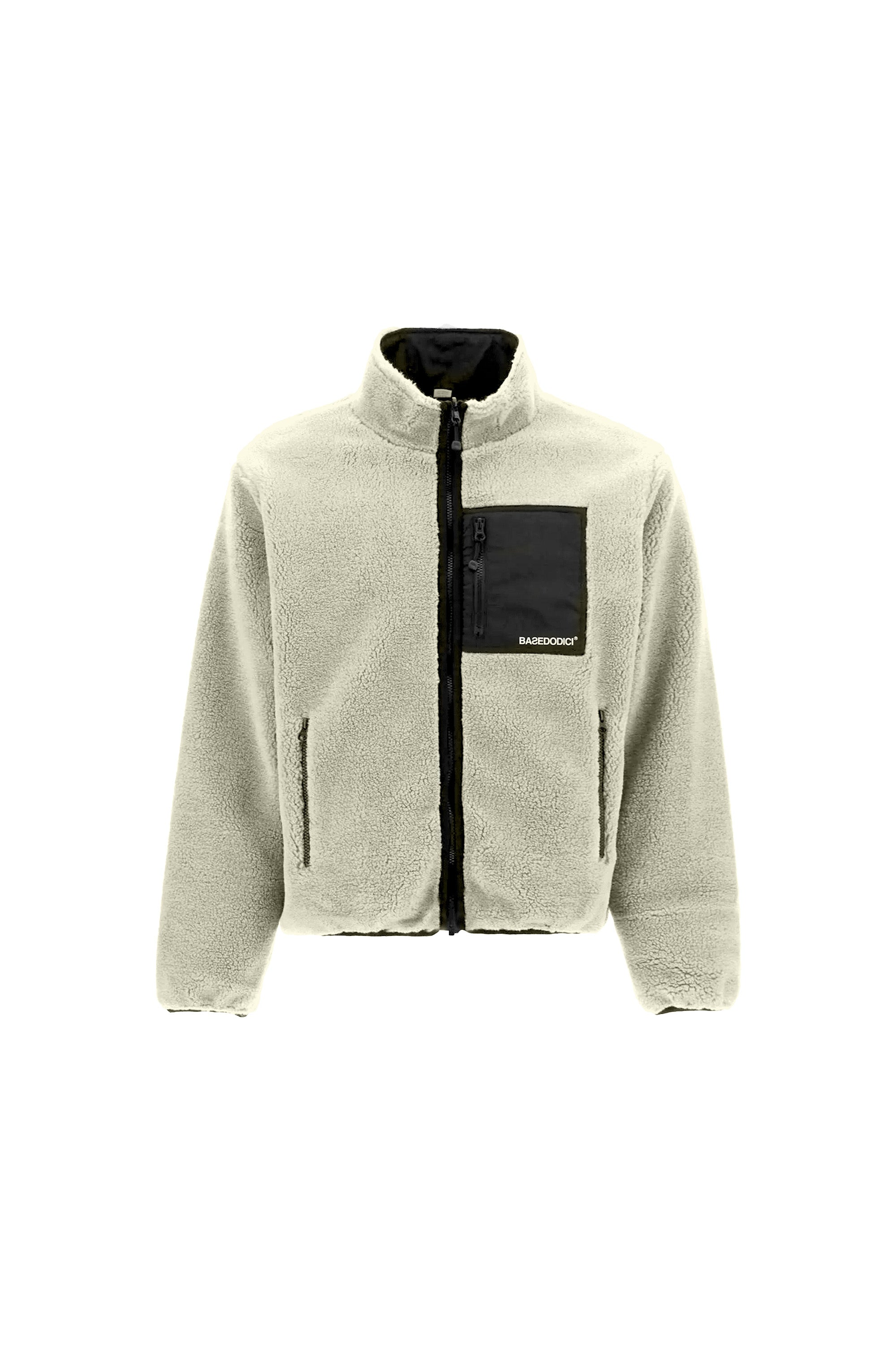 Sherpa Reversible Jacket “DYSTOPIA” Cream – BASEDODICI®