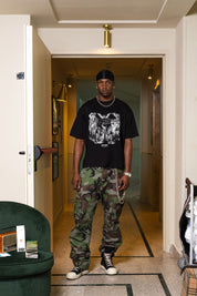 "SAMURAIJAYxBASEDODICI" Merengue Tee Black