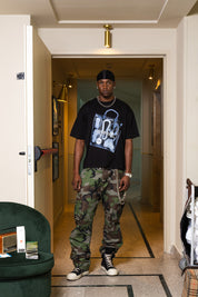 "SAMURAIJAYxBASEDODICI" Merengue Tee Black