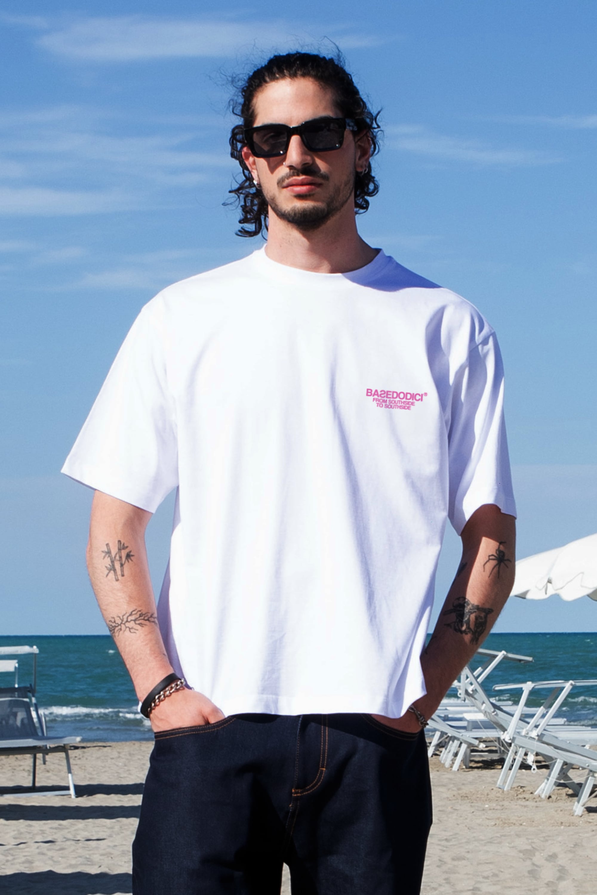 “AMMO” CHI'T'SAP T-Shirt White/Flamingo