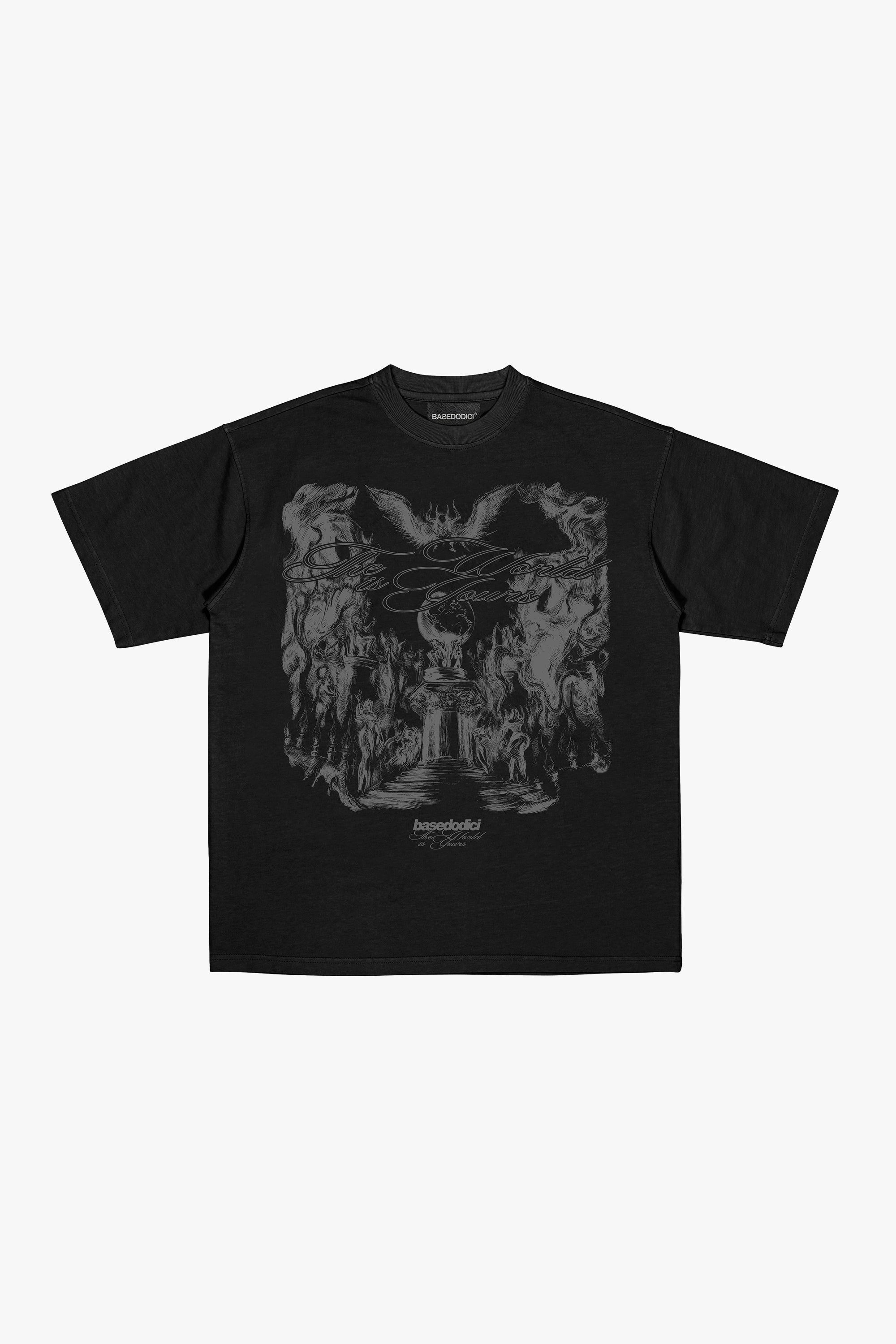 "SAMURAIJAYxBASEDODICI" Merengue Tee Black