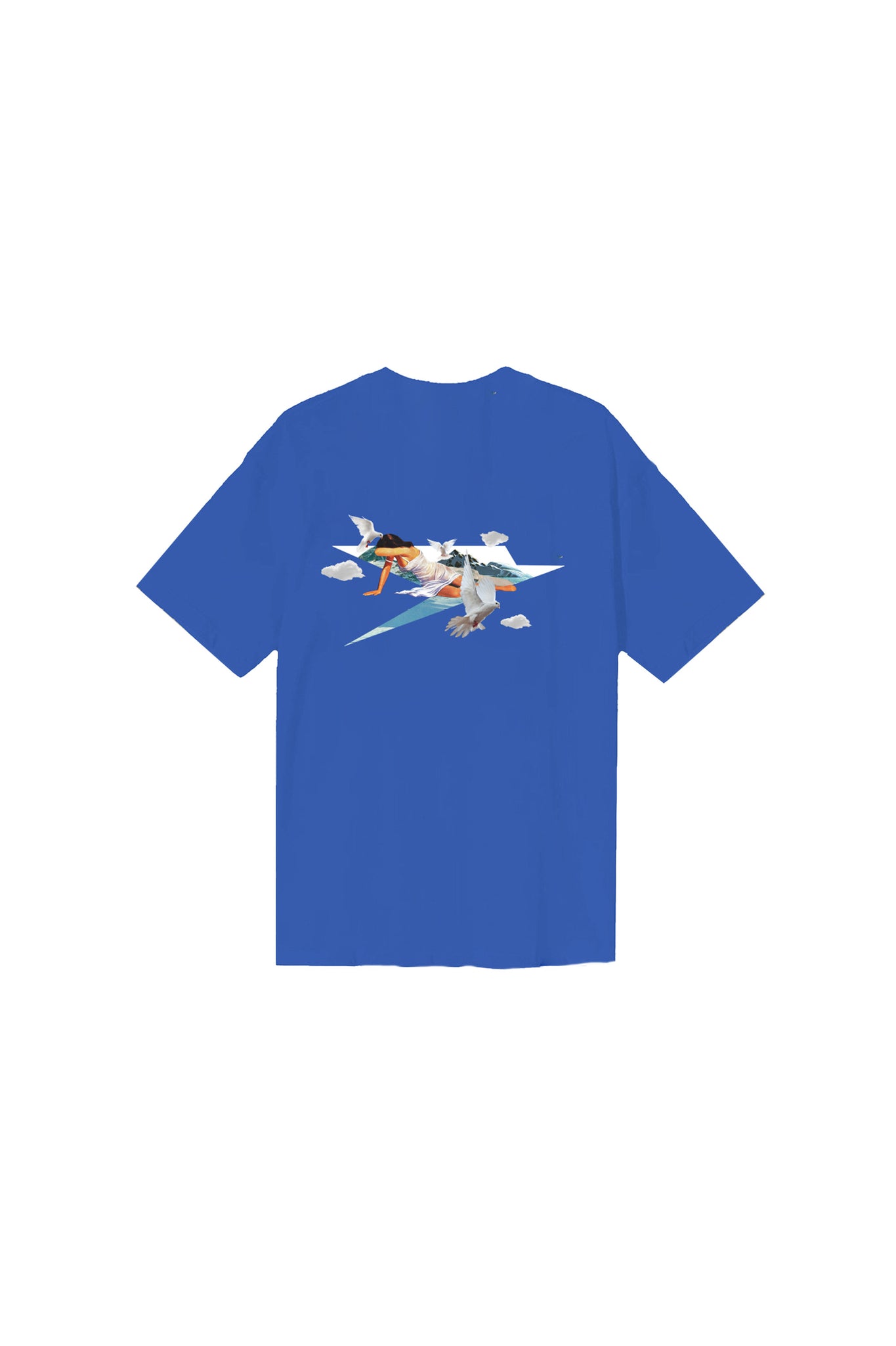 T-Shirt “DYSTOPIA” AI Blue