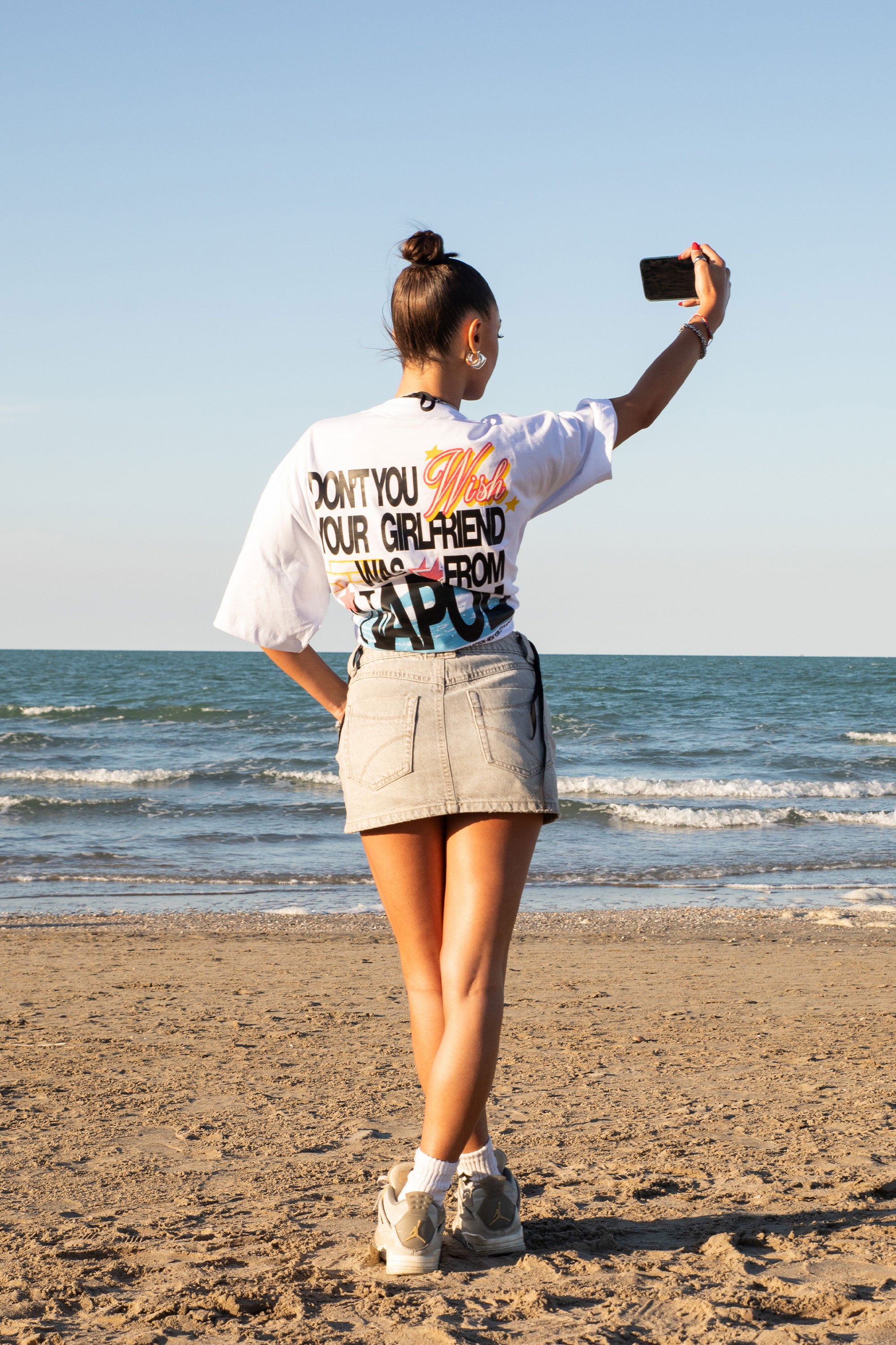 T-Shirt “WISHYOUR” Girlfriend White/Multi