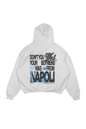 Hoodie “WISHYOUR” Boyfriend White