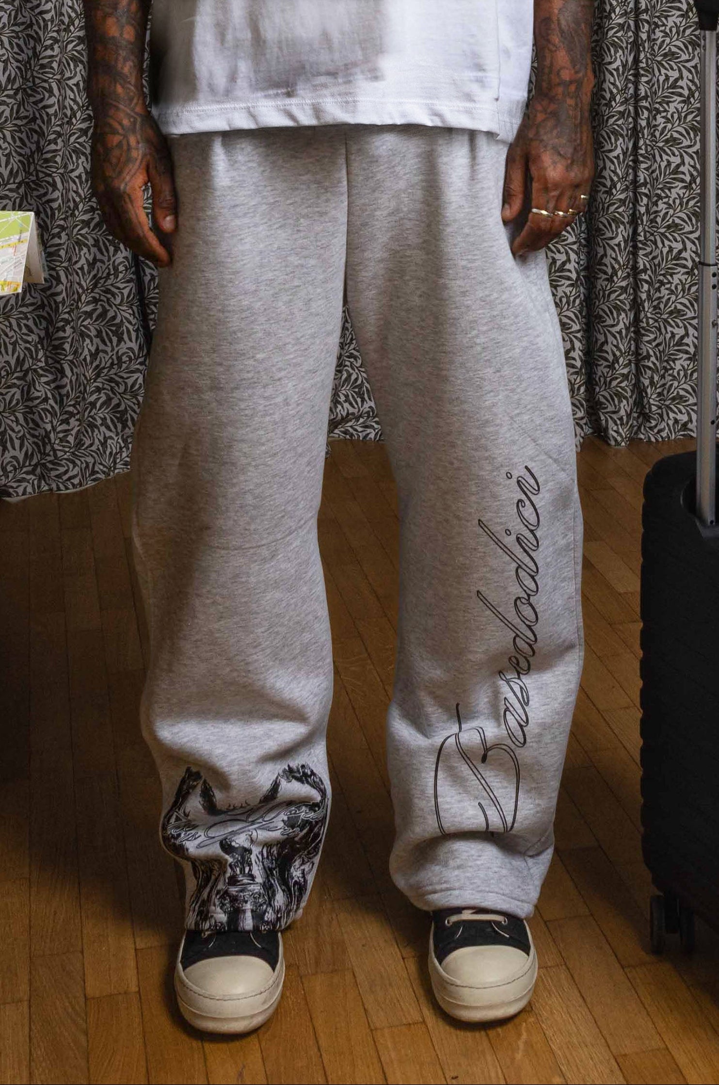 Fleece Pants "WORLD TOUR" Scarface AshGrey