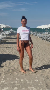 Baby Tee “KILLED ROMANCE” White