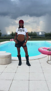 Baby Tee "DIVA" Brunettes White