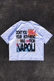 T-Shirt “WISHYOUR” Boyfriend White/Multi