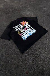T-Shirt “WISHYOUR” Boyfriend Black/Multi