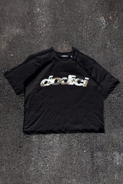 T-Shirt “CAMO4PLAYERS” Front DODICI Black/CamoGreen