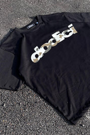 T-Shirt “CAMO4PLAYERS” Front DODICI Black/CamoGreen