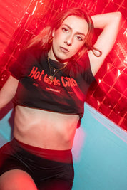 Baby Tee “BASEDODICIxHYPE” Hot Girls Black