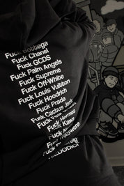 Hoodie “COMFY” FCK Black