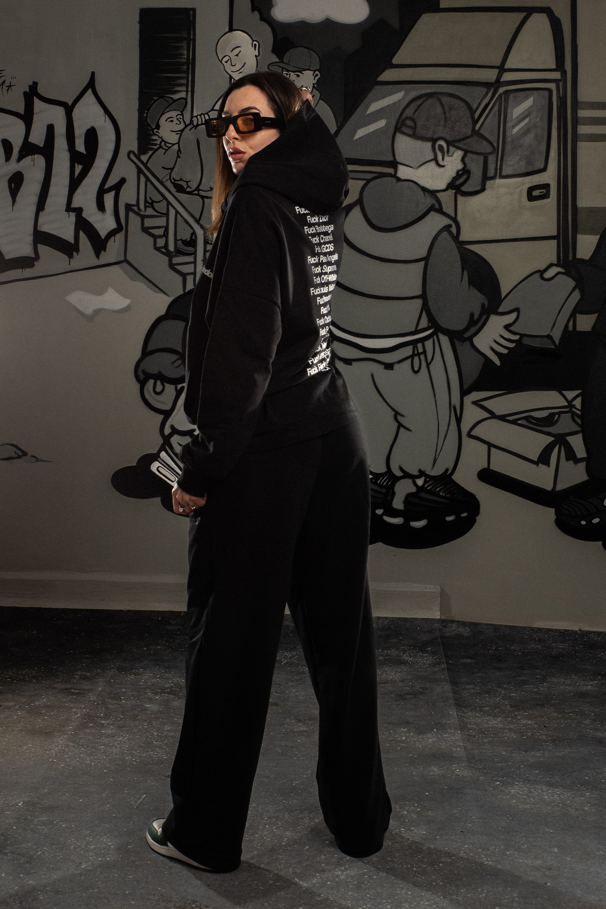 Hoodie “COMFY” FCK Black