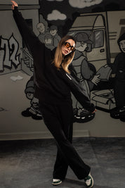 Hoodie “COMFY” FCK Black