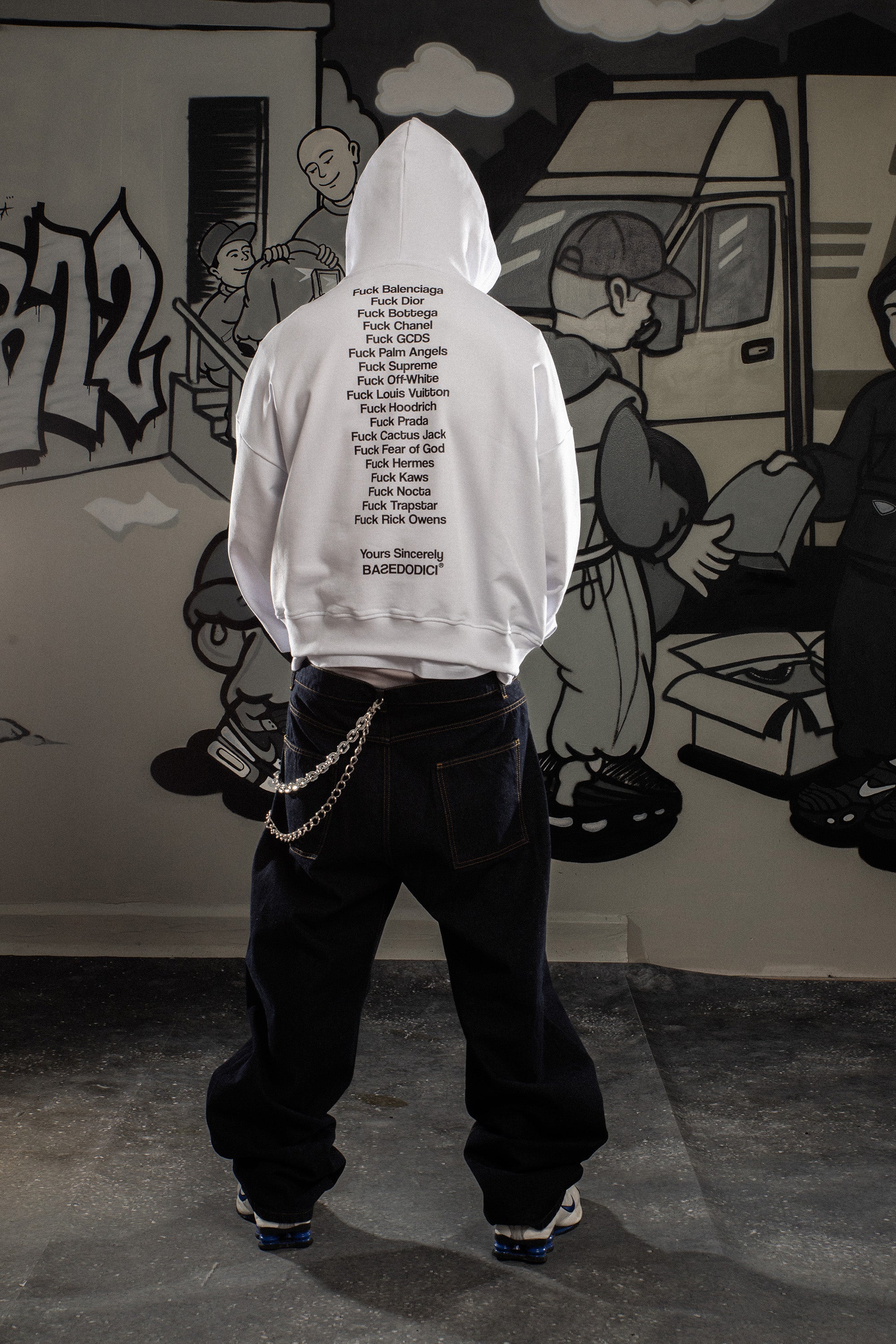 Hoodie “COMFY” FCK White