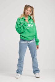 Hoodie “BADINFLUENCE” Easy Green