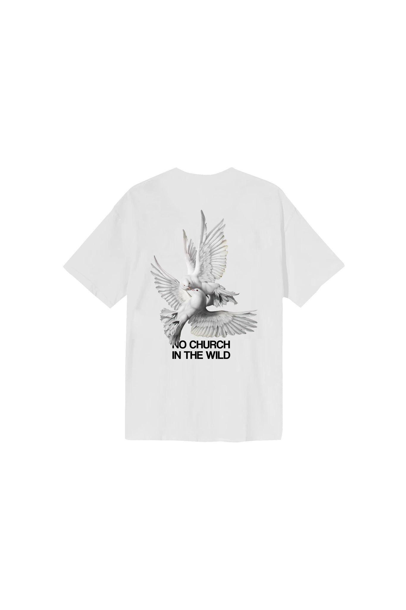 T-Shirt "FOMO" Doves White