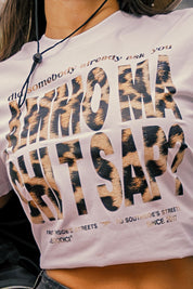 Baby Tee “AMMO” Animalier/White