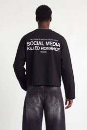Longsleeve "KILLED ROMANCE" Black/White