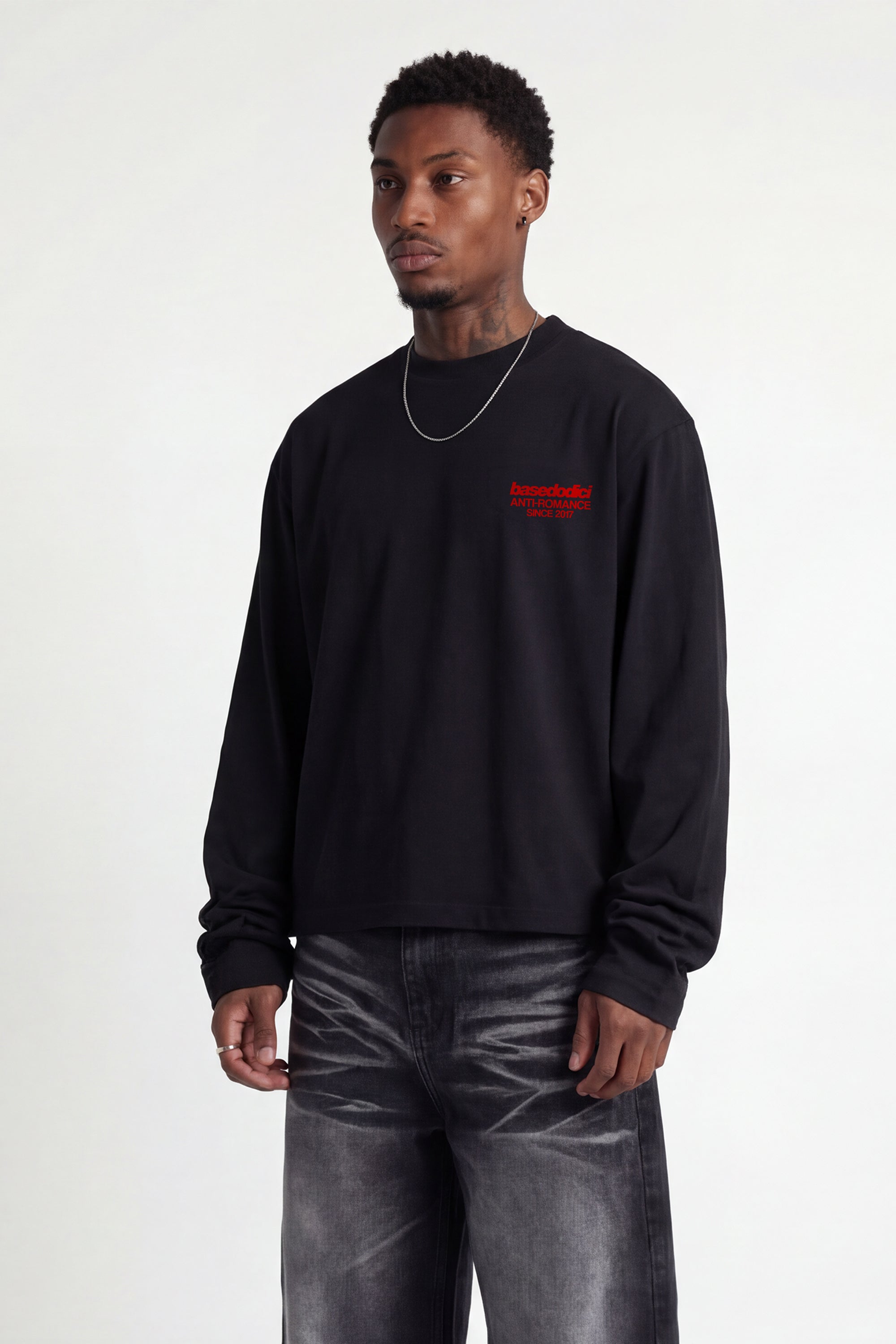 Longsleeve "KILLED ROMANCE" Black/Red