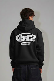 Hoodie "TEAM012" Back 12 Black/White