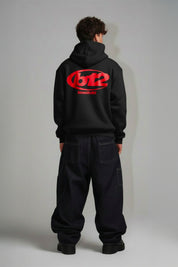 Hoodie "TEAM012" Back 12 Black/Red