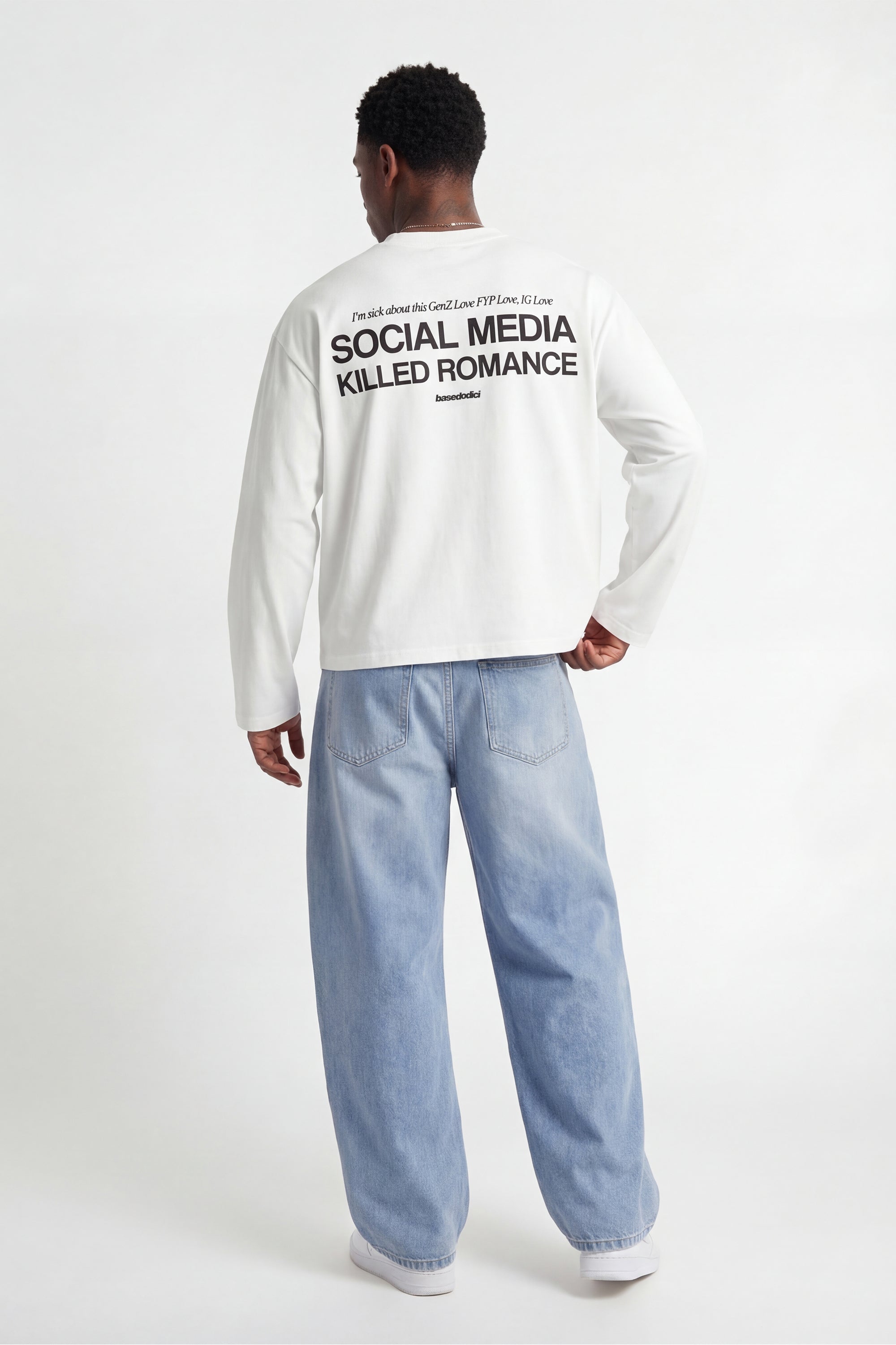 Longsleeve "KILLED ROMANCE" White/Black