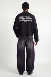 Longsleeve "KILLED ROMANCE" Black/White