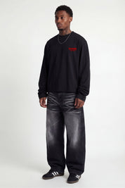 Longsleeve "KILLED ROMANCE" Black/Red