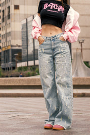 Bigall Denim “DIVA” P*rno Light Blue