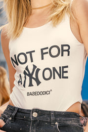 Bodysuit “DIVA” Not For Anyone White